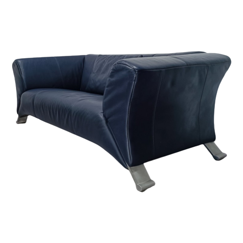 Rolf Benz 322 Lederen Sofa