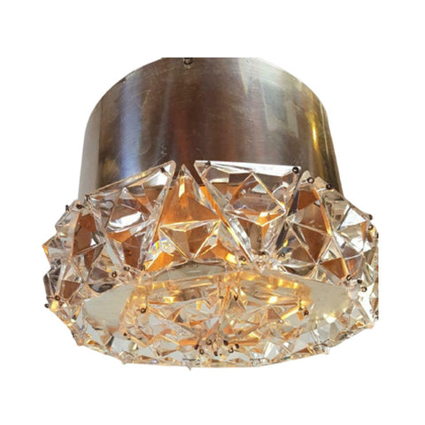 Ronde Kinkeldey Plafondlamp Chroom Kristal