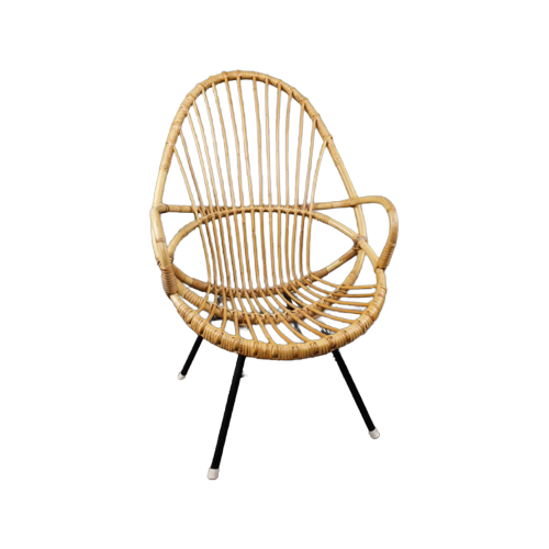 Rotan Fauteuil Met Armleuningen, Rohé Noordwolde