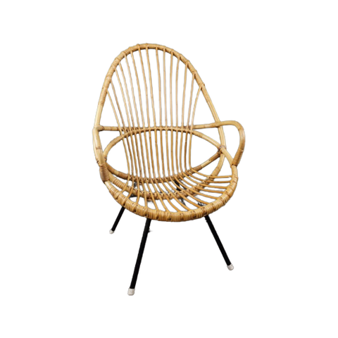 Rotan Fauteuil Met Armleuningen, Rohé Noordwolde