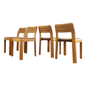 Set Elegant Beech Dining Chairs