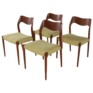 Set Van 4 Eetkamerstoelen Niels O Möller Model 71