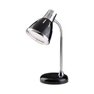 Stoere Grundig Zwarte Bureaulamp/Leeslamp, Anno Nu