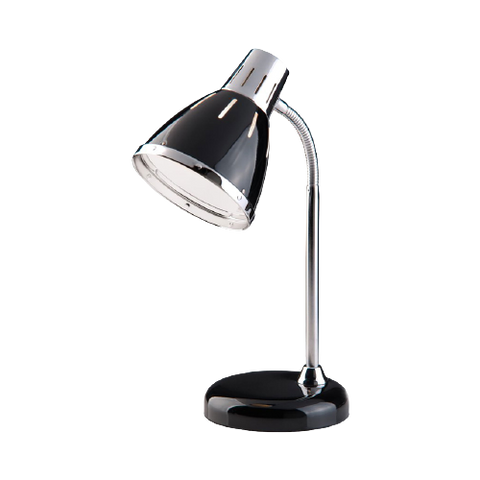 Stoere Grundig Zwarte Bureaulamp/Leeslamp, Anno Nu