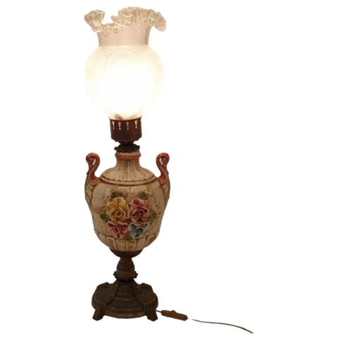 Tafellamp Elektrische Olielamp Met Bloemen