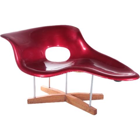 Vitra La Chaise Loungestoel Met Houten Onderstel,1970