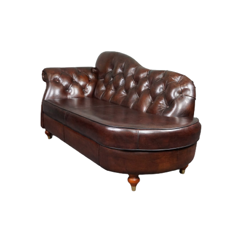 Waanzinnige Schapenleren Chesterfield Chaise Lounge