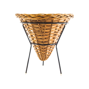 Wicker Basket | Rattan | Rohe Noordwolde | Dirk Van Sliedregt | Vintage 60'S | 2 Available