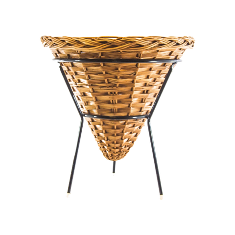 Wicker Basket | Rattan | Rohe Noordwolde | Dirk Van Sliedregt | Vintage 60'S | 2 Available