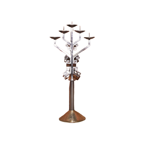 Xl Brutalist Candle Holder 115 Cm With Hammerd Feet