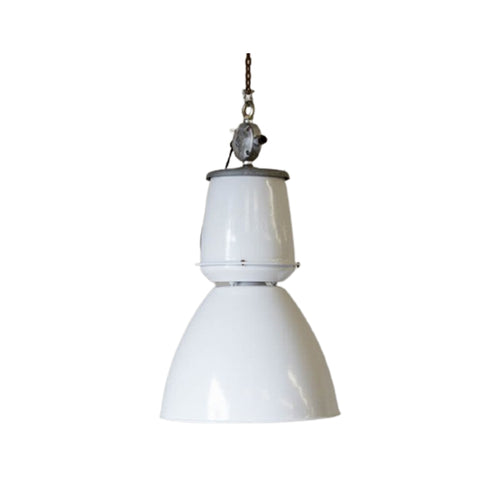 Xxl Fabriekslamp Wit Gecoat