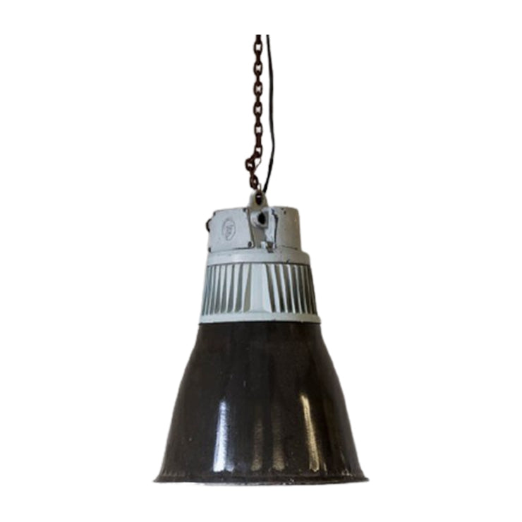 Zwart Emaille Fabriekslamp