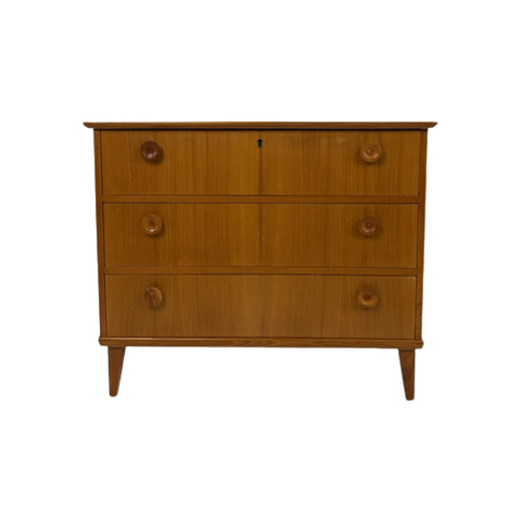 Zweeds / Deens Designer Berkenhouten Ladekast / Commode Storline